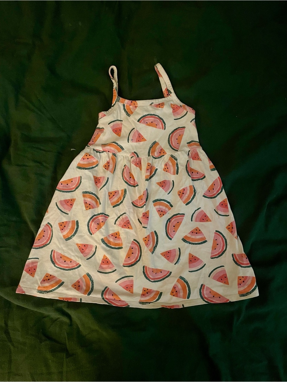 Girls Pink Watermelon Print Sundress